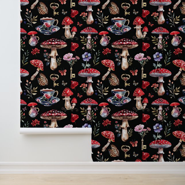 Alice in Wonderland Pattern Behang (Applicatie)