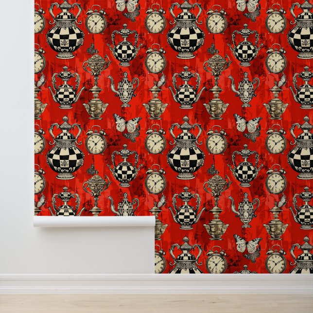 Alice in Wonderland Pattern Behang (Applicatie)