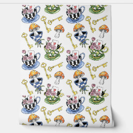 Alice in Wonderland Pattern Behang