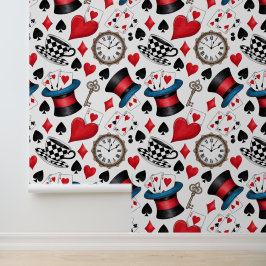 Alice in Wonderland Pattern Behang