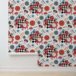 Alice in Wonderland Pattern Behang