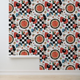 Alice in Wonderland Pattern Behang