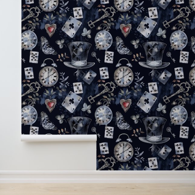 Alice in Wonderland Pattern Behang (Applicatie)