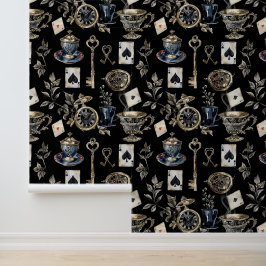 Alice in Wonderland Pattern Behang