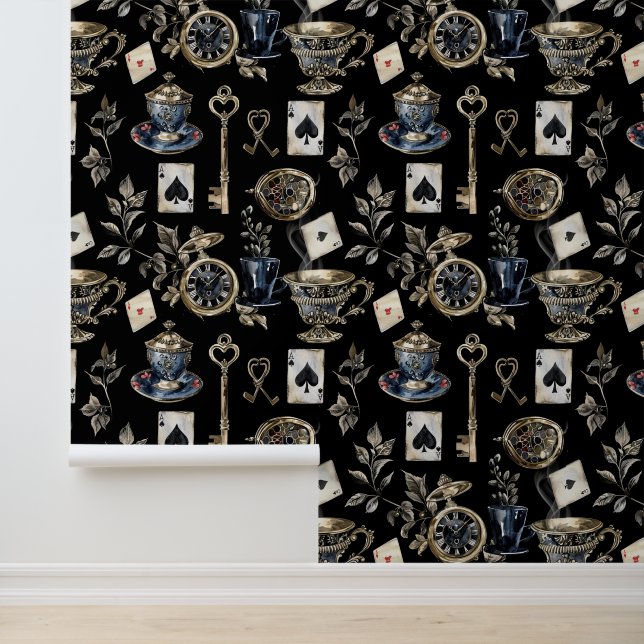 Alice in Wonderland Pattern Behang (Applicatie)