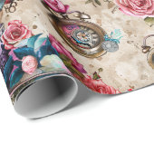 Alice in Wonderland Pattern Cadeaupapier (Rol Hoek)