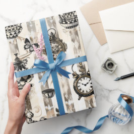 Alice in Wonderland Pattern Cadeaupapier