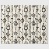 Alice in Wonderland Pattern Cadeaupapier (Vlak)