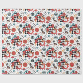 Alice in Wonderland Pattern Cadeaupapier (Vlak)