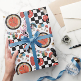 Alice in Wonderland Pattern Cadeaupapier