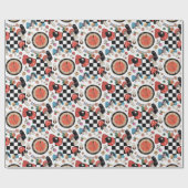 Alice in Wonderland Pattern Cadeaupapier (Vlak)