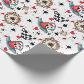 Alice in Wonderland Pattern Cadeaupapier (Hoek)