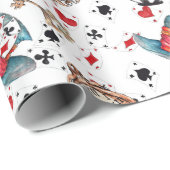 Alice in Wonderland Pattern Cadeaupapier (Rol Hoek)