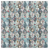 Alice in Wonderland Pattern Fabric Stof (Swatch)