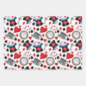 Alice in Wonderland Pattern Inpakpapier Vel (Voorkant 3)