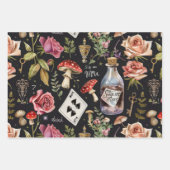 Alice in Wonderland Pattern Inpakpapier Vel (Voorkant 2)