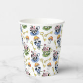 Alice in Wonderland Pattern Papieren Bekers (Rechts)