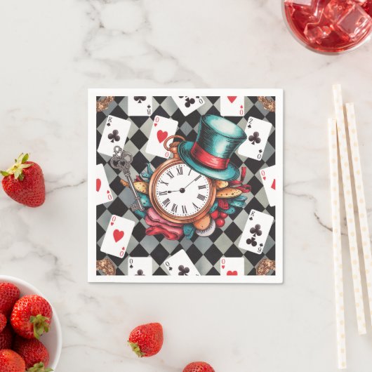 Alice in Wonderland Pattern Servet (Insitu)