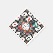 Alice in Wonderland Pattern Servet (Hoek)