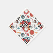 Alice in Wonderland Pattern Servet (Hoek)