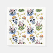 Alice in Wonderland Pattern Servet (Voorkant)