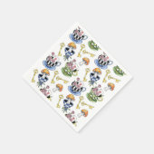 Alice in Wonderland Pattern Servet (Hoek)