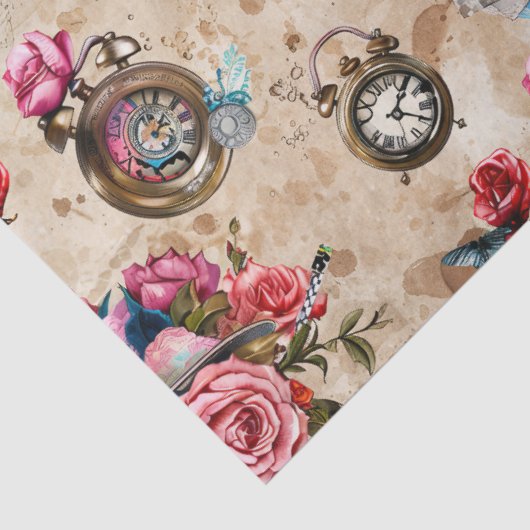 Alice in Wonderland Pattern Tissuepapier (Detail)