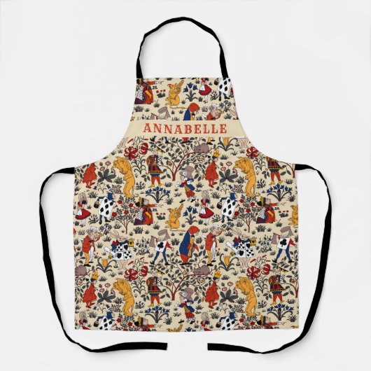 Alice in Wonderland Personaliseert Apron Schort (Voorkant)
