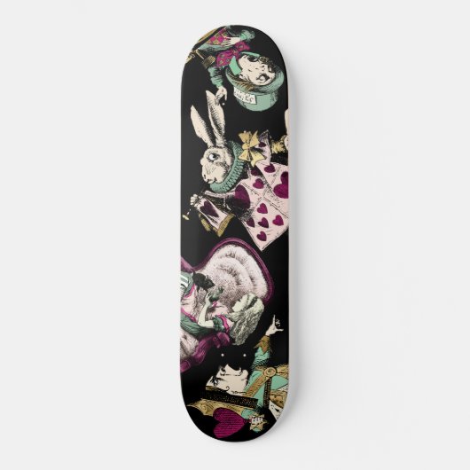 Alice in Wonderland Persoonlijk Skateboard (Voorkant)