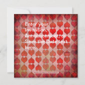 Alice in Wonderland Photo Invitation Cards Kaart (Achterkant)