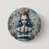 Alice in Wonderland Pin Badge Ronde Button 5,7 Cm (Voorkant)