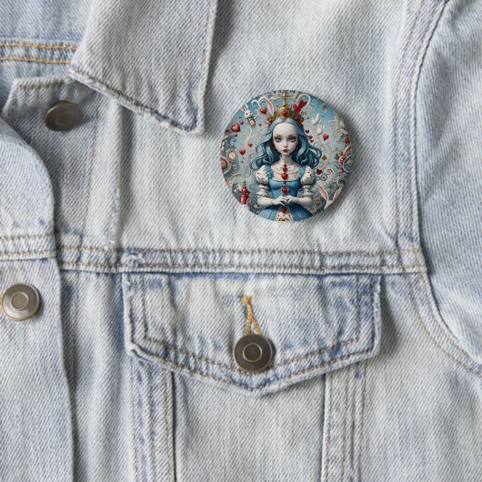 Alice in Wonderland Pin Badge Ronde Button 5,7 Cm (In situ)