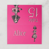 Alice in Wonderland Plaatskaartje (Buitenkant ongevouwen)