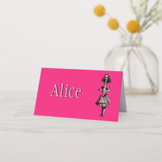 Alice in Wonderland Plaatskaartje (Voorkant)