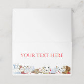 Alice in Wonderland Plaatskaartje (Buitenkant ongevouwen)