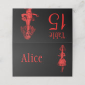 Alice in Wonderland Plaatskaartje (Buitenkant ongevouwen)
