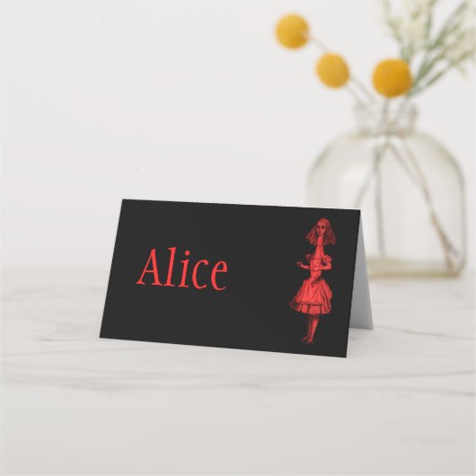 Alice in Wonderland Plaatskaartje (Voorkant)