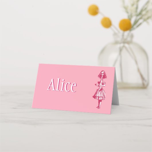 Alice in Wonderland Plaatskaartje (Voorkant)