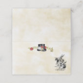 Alice in Wonderland Place Card of Escort Kaart Plaatskaartje (Buitenkant ongevouwen)