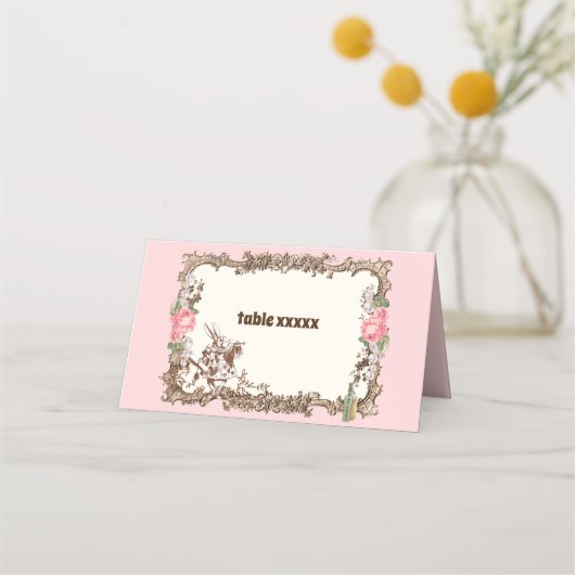 alice in wonderland, Place Card Plaatskaartje (Voorkant)
