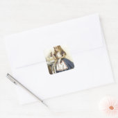 Alice in Wonderland plezier Vierkante Sticker (Envelop)
