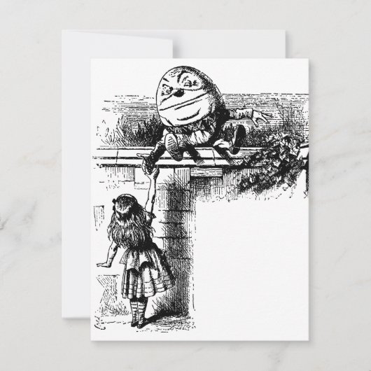 Alice in Wonderland, pompoen tegen de muur (Voorkant)
