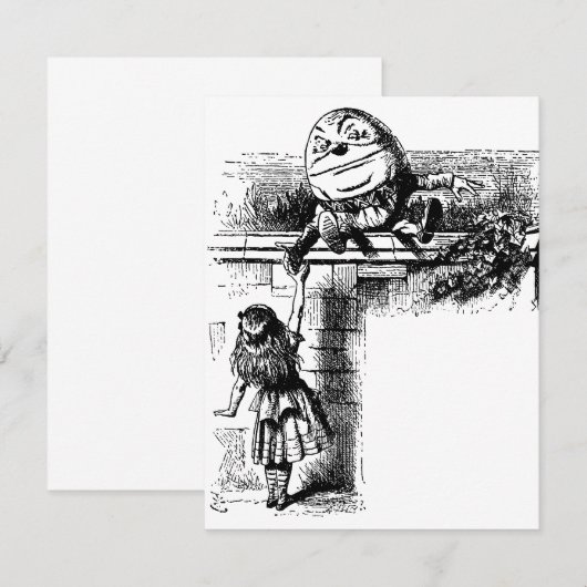 Alice in Wonderland, pompoen tegen de muur (Voorkant / Achterkant)