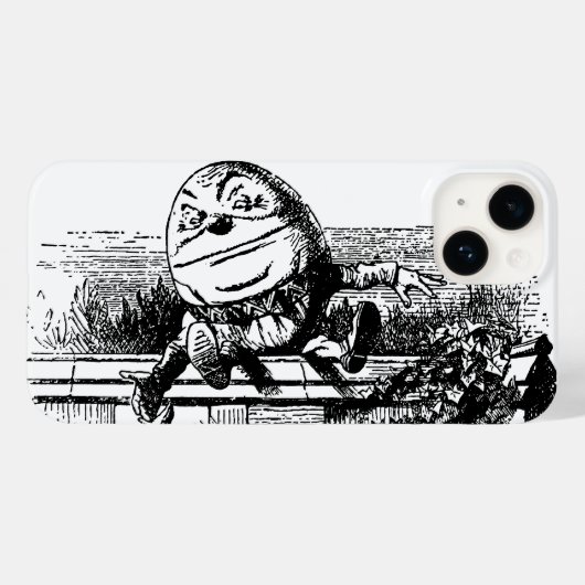 Alice in Wonderland, pompoen tegen de muur Case-Mate iPhone Case (Achterkant (horizontaal))