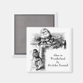  Alice in Wonderland, pompoen tegen de muur Magneet (Voorkant / Achterkant)