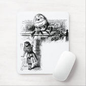  Alice in Wonderland, pompoen tegen de muur Muismat (Met muis)