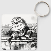  Alice in Wonderland, pompoen tegen de muur Sleutelhanger (Achterkant)