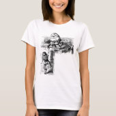 Alice in Wonderland, pompoen tegen de muur T-shirt (Voorkant)