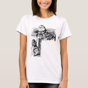 Alice in Wonderland, pompoen tegen de muur T-shirt