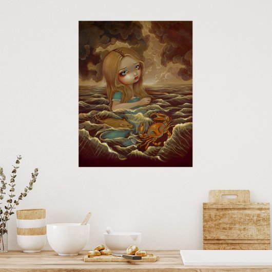 Alice in Wonderland - Pool of Tears Art Print (Keuken)